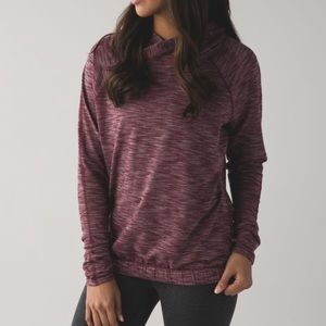 Lululemon Healthy Heart Pullover II Hoodie Heathered Bordeaux Drama